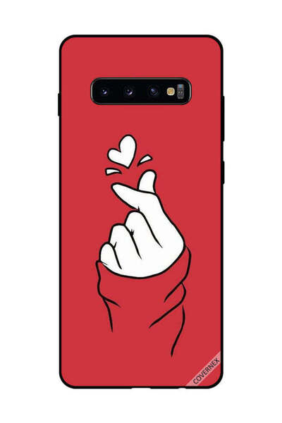 Covernex غطاء حماية لهاتف سامسونج جالاكسي S10 بلس سناب لوف أحمر