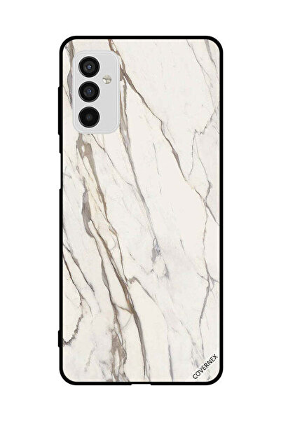 Covernex غطاء حماية لهاتف سامسونج جالاكسي M52 5G بنمط رخامي أبيض متشقق