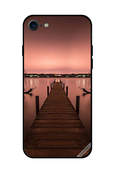 Covernex غطاء حماية لجهاز iPhone SE 2020 - مسار إلى البحر مساءً