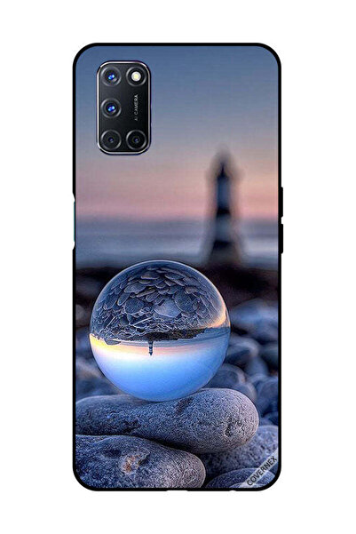 Covernex غطاء حماية لهاتف OPPO A52/A72/A92، تصوير رائع للطبيعة في زجاج دائري