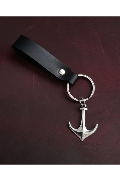 BSN Store Anchor Model Keychain ​​Hand Made Real Leather Keychain