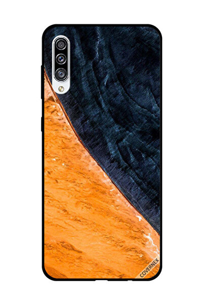 Covernex غطاء حماية لهاتف سامسونج جالاكسي A30s بنمط طلاء أصفر وأسود