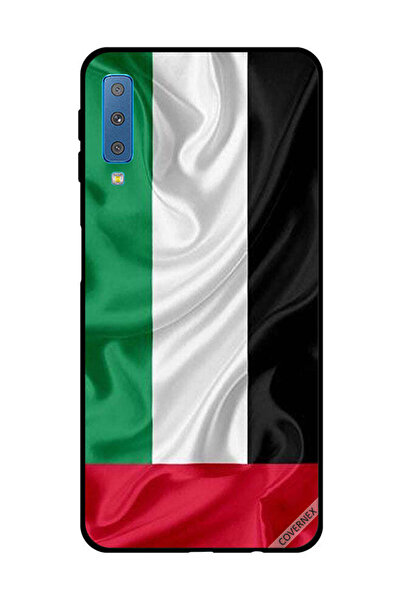 Covernex غطاء حماية لهاتف سامسونج جالاكسي A7 2018، قماش علم الإمارات العربية ...