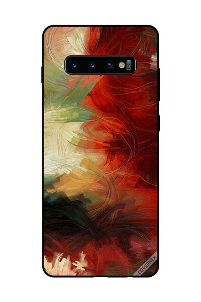 Covernex غطاء حماية لهاتف سامسونج جالاكسي S10 بلس بخلفية عمل فني
