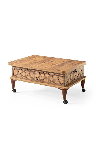 OnurEvimde Akıllı Sehpa Sihirli Sehpa Tekerlekli Orta Sehpa Açılabilir Sehpa ...