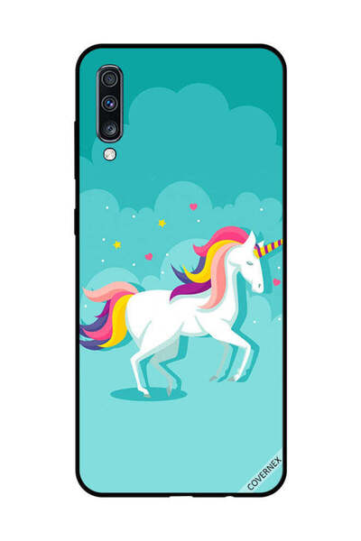 Covernex غطاء حماية لهاتف سامسونج جالاكسي A70 - وحيد القرن يمشي