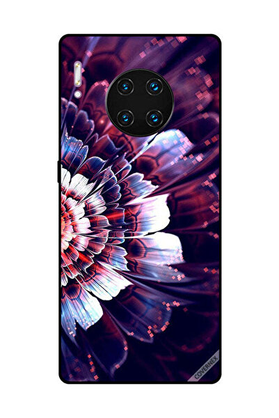 Covernex غطاء حماية لهاتف هواوي ميت 30 برو مع زهرة كبيرة منعكسة على الجانب ال...