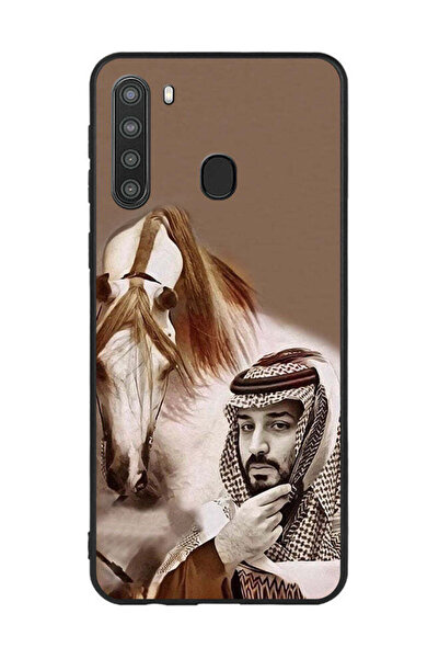 Covernex غطاء حماية لهاتف سامسونج جالاكسي A21 محمد بن سلمان أمام حصان