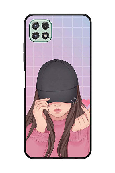 Covernex غطاء حماية لهاتف سامسونج جالاكسي A22 5G سناب لوف، قبعة سوداء للبنات