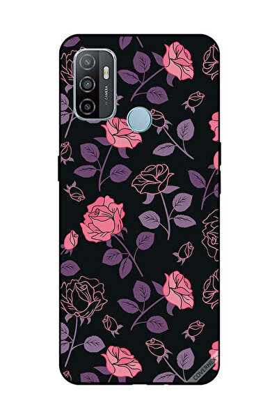 Covernex غطاء حماية لهاتف OPPO A53/A53S - زهور وردية وأرجوانية