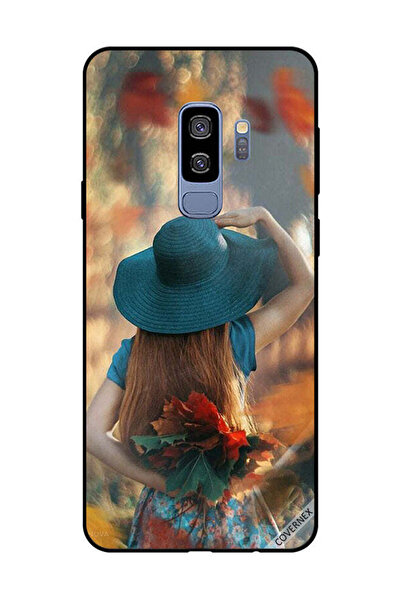 Covernex غطاء حماية لهاتف سامسونج جالاكسي S9 بلس - فتاة قبعة تخفي أوراق الحب