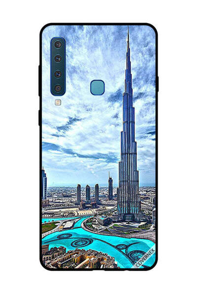 Covernex غطاء حماية لهاتف سامسونج جالاكسي A9 2018 - برج خليفة - غيوم تلامس ال...