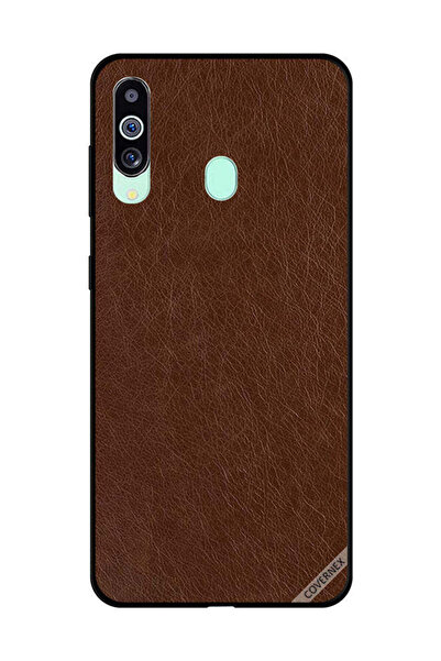 Covernex غطاء حماية لهاتف سامسونج جالاكسي M40 بنمط جلدي بني داكن