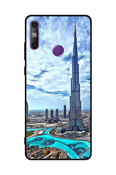 Covernex غطاء حماية لهاتف هواوي إنجوي 20E - برج خليفة - غيوم مؤثرة