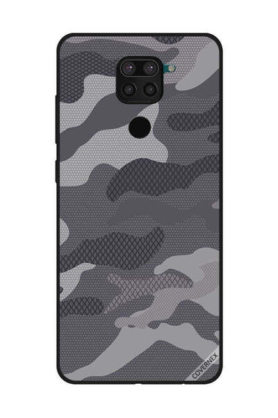 Covernex غطاء حماية لهاتف شاومي ريدمي نوت 9 بنمط مموه رمادي