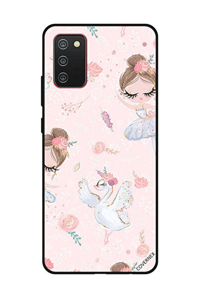 Covernex غطاء حماية لهاتف سامسونج جالاكسي A02s/F02s - فتاة وزهور