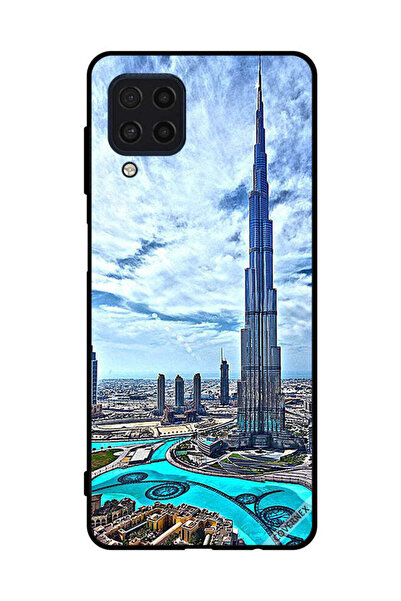 Covernex غطاء حماية لهاتف سامسونج جالاكسي F22 4G برج خليفة - غيوم مؤثرة