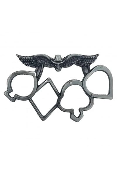 dalimag Pumnal Rozeta Tip Box, Model Inger al Mortii, Metal, Gri, 11 cm