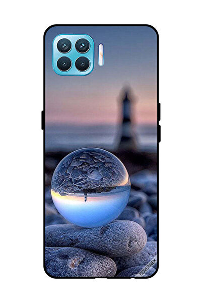 Covernex غطاء حماية لهاتف OPPO F17 Pro، تصوير رائع للطبيعة في زجاج دائري