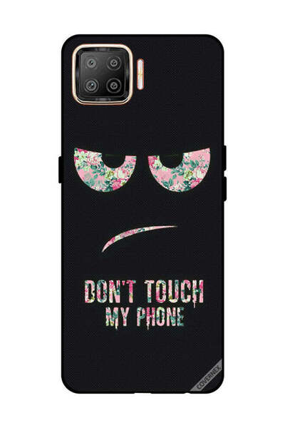 Covernex غطاء حماية لهاتف OPPO F17 مطبوع عليه عبارة "لا تلمس هاتفي"