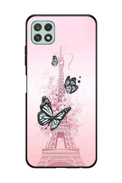 Covernex Protective Case Cover For Samsung Galaxy A22 5G Black Butterflies On...