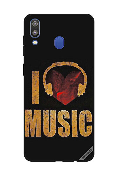 Covernex غطاء حماية لهاتف سامسونج جالاكسي M20 - أنا أحب الموسيقى فينتاج