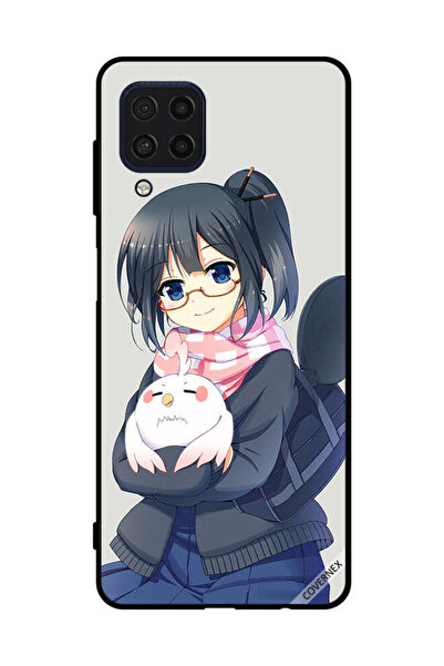 Covernex غطاء حماية لهاتف سامسونج جالاكسي F22 4G فتاة تحمل حيوانًا أليفًا