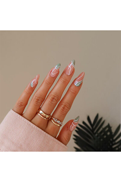 Choice PDJ1104-JP1422 24 قطعة أظافر صناعية قابلة للارتداء على شكل راقصة باليه...