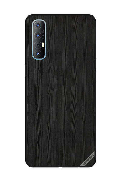Covernex غطاء حماية لهاتف OPPO Reno 3 Pro بنمط خشبي أسود