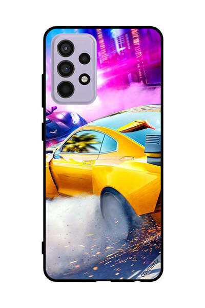 Covernex غطاء حماية لهاتف سامسونج جالاكسي A52s 5G - سيارة صفراء