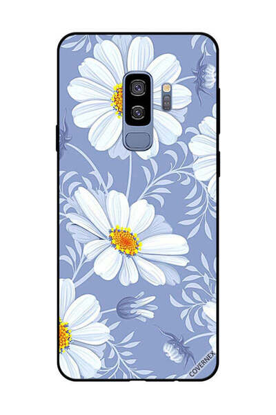 Covernex غطاء حماية لهاتف سامسونج جالاكسي S9 بلس - زهور بيضاء مزهرة