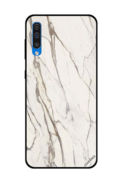 Covernex غطاء حماية لهاتف سامسونج جالاكسي A50 بنمط رخامي أبيض متشقق