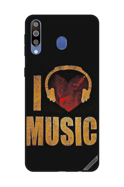 Covernex غطاء حماية لهاتف سامسونج جالاكسي M30 - أنا أحب الموسيقى فينتاج