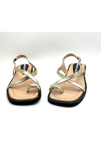 NEWGÜLTEKİN Genuine Leather Poly Sole Very Stylish Summer Slippers