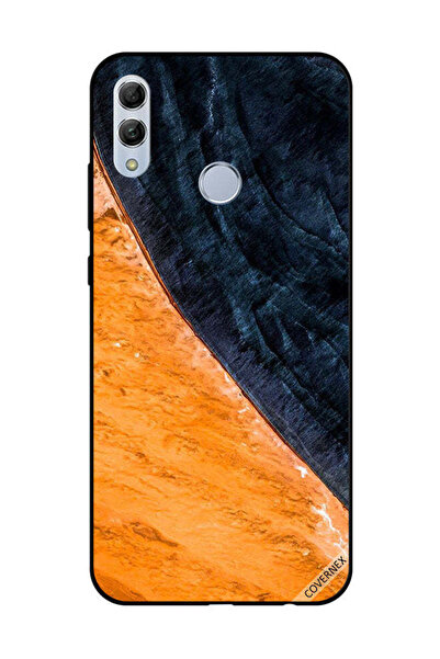 Covernex غطاء حماية لهاتف Honor 10 Lite بنمط طلاء أصفر وأسود