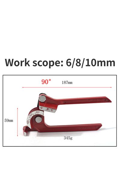 Choice 90 Degree 1/4" 5/16" 3/8" Brake Pipe Rolling Brass Copper Tube Pipe Manual Bending Tool Type Fuel Br