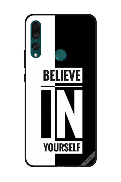 Covernex غطاء حماية لهاتف هواوي Y9 Prime 2019 - ثق بنفسك - أسود وأبيض