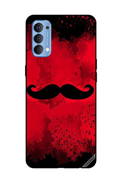 Covernex غطاء حماية لهاتف OPPO Reno 4 4G، لون أحمر، شارب، خلفية