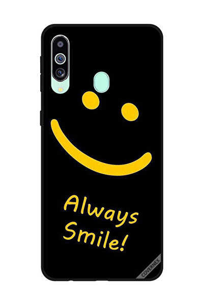 Covernex غطاء حماية لهاتف سامسونج جالاكسي M40/A60 - ابتسامة دائمة، أصفر
