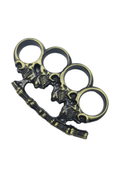 dalimag Pumnal Tip Box, Autoaparare, Model 4 Cranii Vintage, Verde, Dalimag