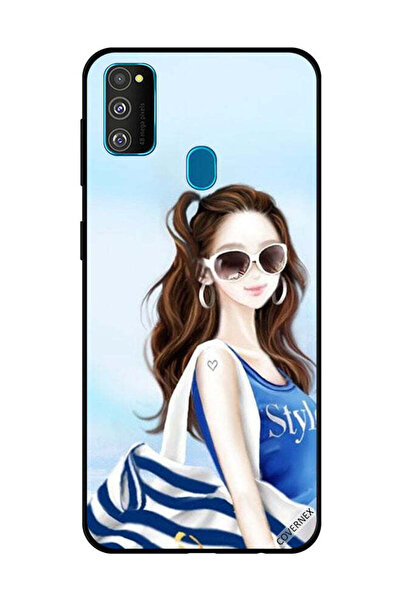 Covernex غطاء حماية لهاتف سامسونج جالاكسي M30s - أزرق، بتصميم قميص