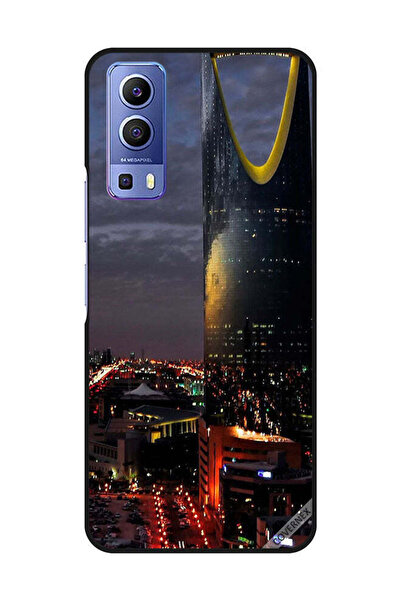 Covernex غطاء حماية لهاتف فيفو Y72 5G منظر برج الفيصلية في المساء