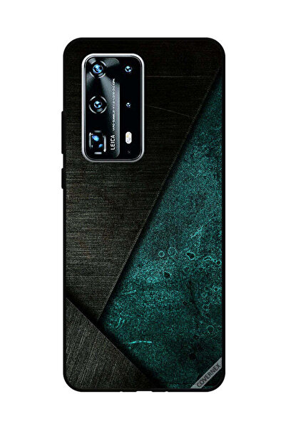 Covernex غطاء حماية لهاتف هواوي بي 40 برو بلس بنمط أسود وأخضر غامق