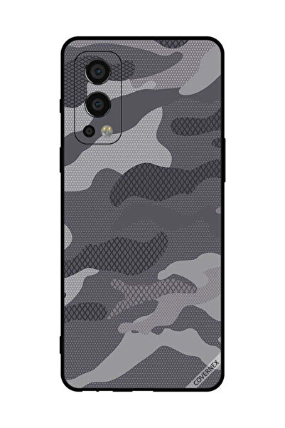 Covernex غطاء حماية لهاتف OnePlus Nord 2 5G بنمط تمويه رمادي