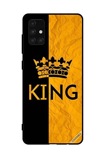 Covernex غطاء حماية لهاتف سامسونج جالاكسي A71 4G كينج أسود وأصفر