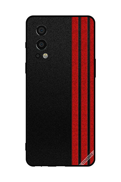 Covernex غطاء حماية لهاتف OnePlus Nord 2 5G بثلاثة خطوط عمودية حمراء