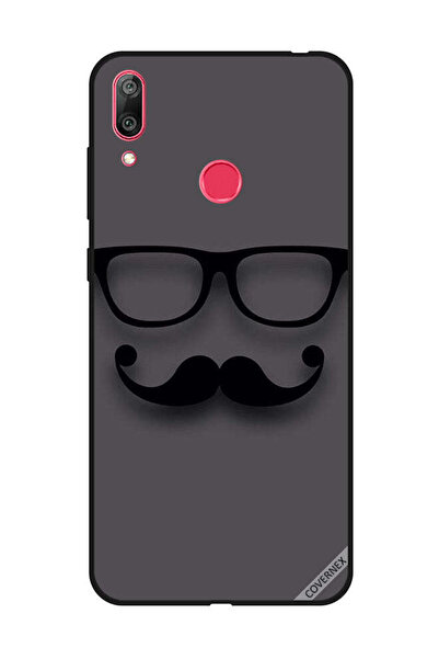 Covernex غطاء حماية لهاتف هواوي Y7 Prime 2019 - أسود، زجاجي وشارب