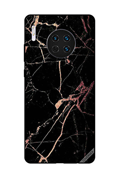 Covernex غطاء حماية لهاتف هواوي ميت 30 بنمط رخامي أسود