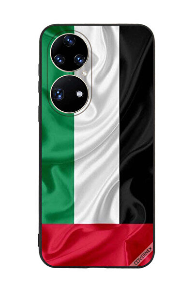 Covernex غطاء حماية لهاتف هواوي بي 50 برو - قماش علم الإمارات العربية المتحدة