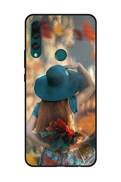 Covernex غطاء حماية لهاتف هواوي Y9 Prime 2019 - فتاة قبعة تخفي أوراق الحب